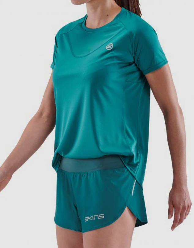 SKINS - SKINS Compression Series-3 Women's SS Top Teal Activewear