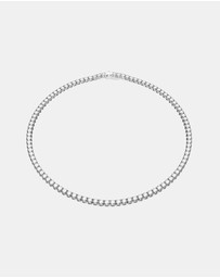 Swarovski - Matrix Tennis Necklace, Round Cut, White, Rhodium-Plated