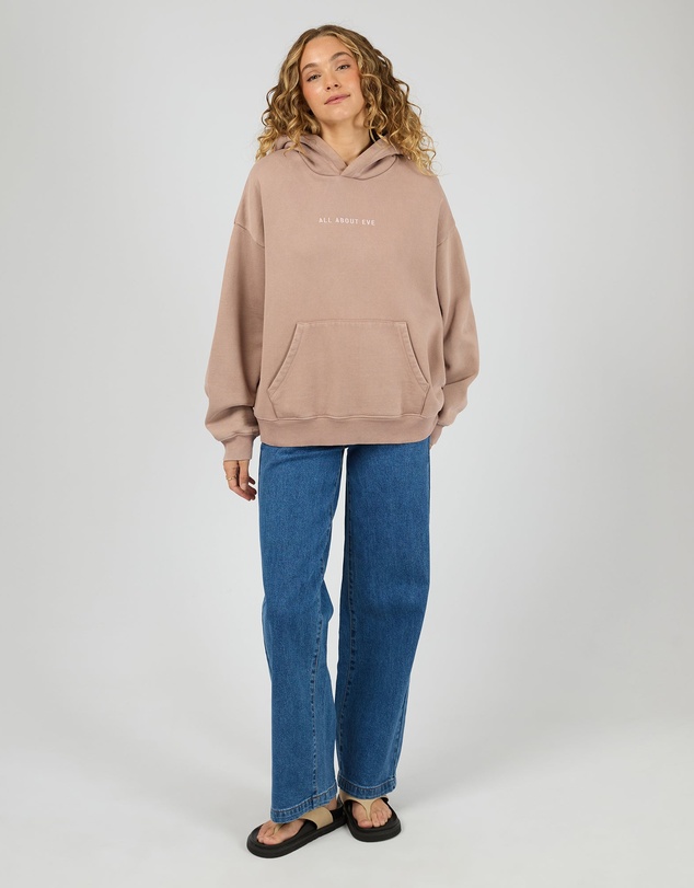 All About Eve - Aae Washed Box Hoodie Fawn