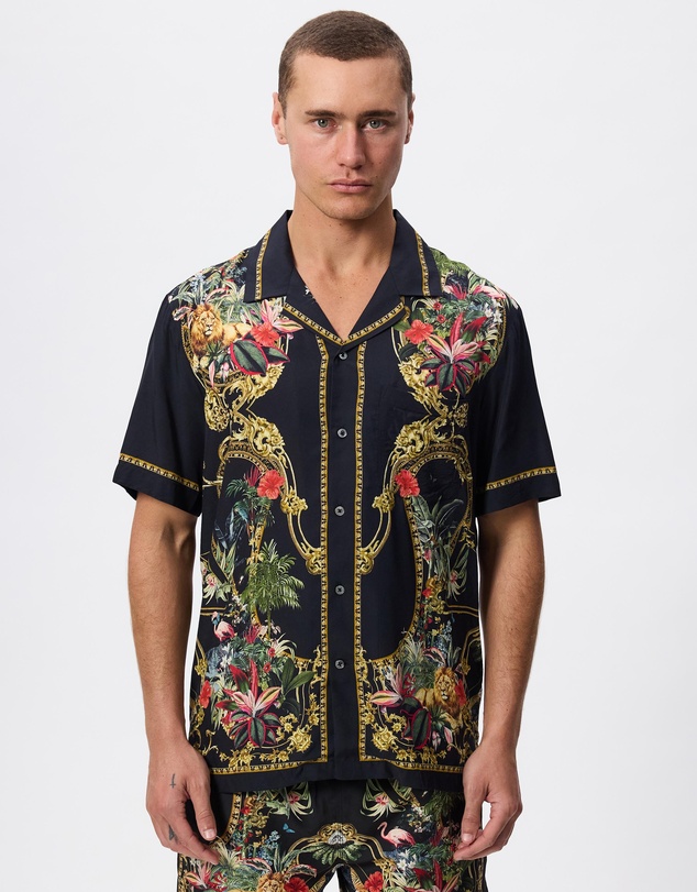 Camilla - Short Sleeve Camp Collared Shirt