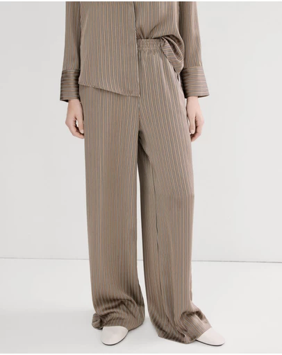M.N.G - Satin Striped Trousers