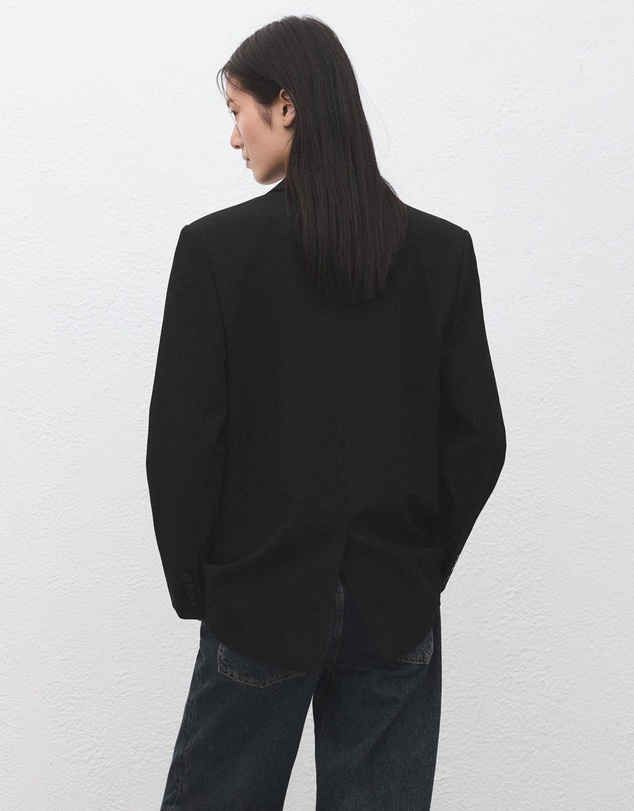 M.N.G - Straight Suit Jacket With Lapel Pockets