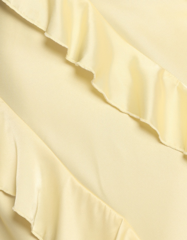 Petal & Pup - Ciao Ruffles Maxi Satin Dress - Pale Yellow