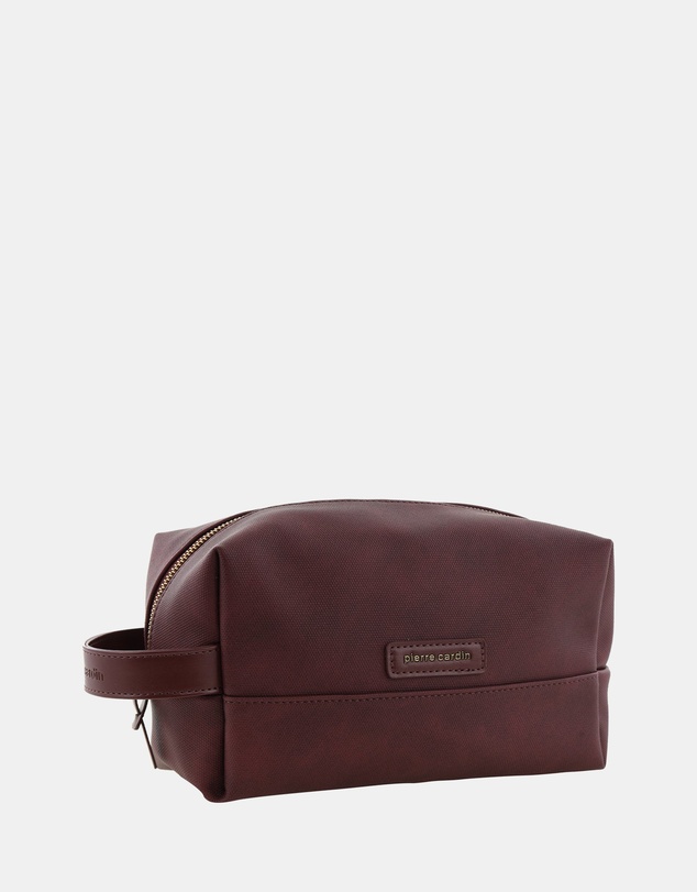 Pierre Cardin - Pierre Cardin Coated Canvas Travel Toiletry Bag