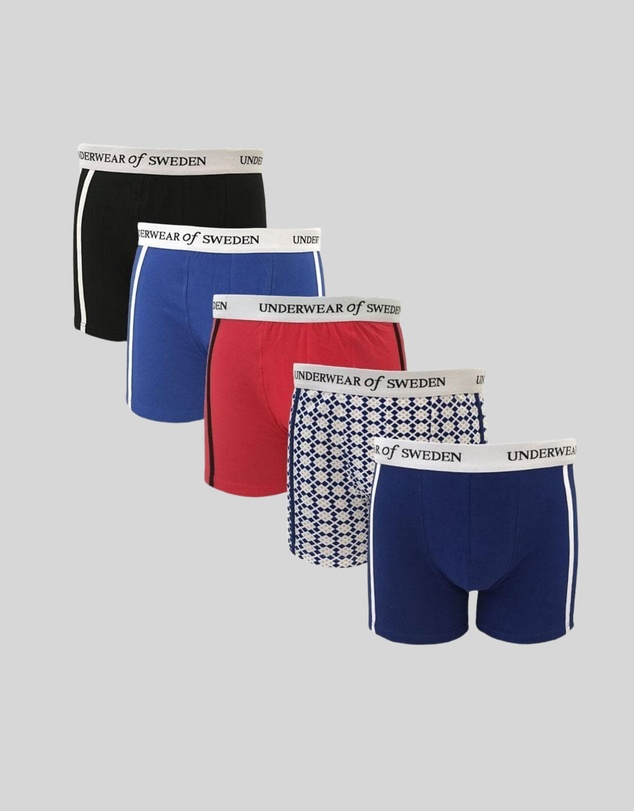 Underwear Of Sweden - Men's Boxer Shorts - Multi (x5 pack)