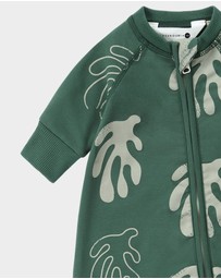 Susukoshi - Terry Relaxed Zip Suit. Willow