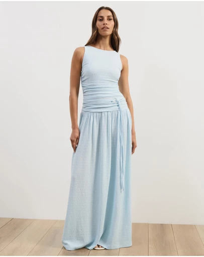 Atmos&Here - Zoe Drop Waist Maxi Dress