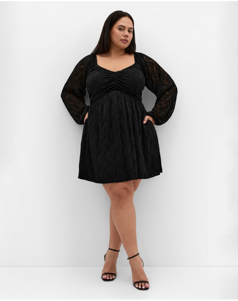 Letitia Lace Mini Dress by City Chic Online | THE ICONIC | Australia