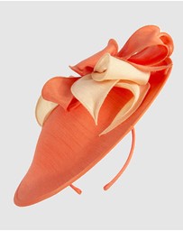 Max Alexander - Orange Plate Racing Fascinator