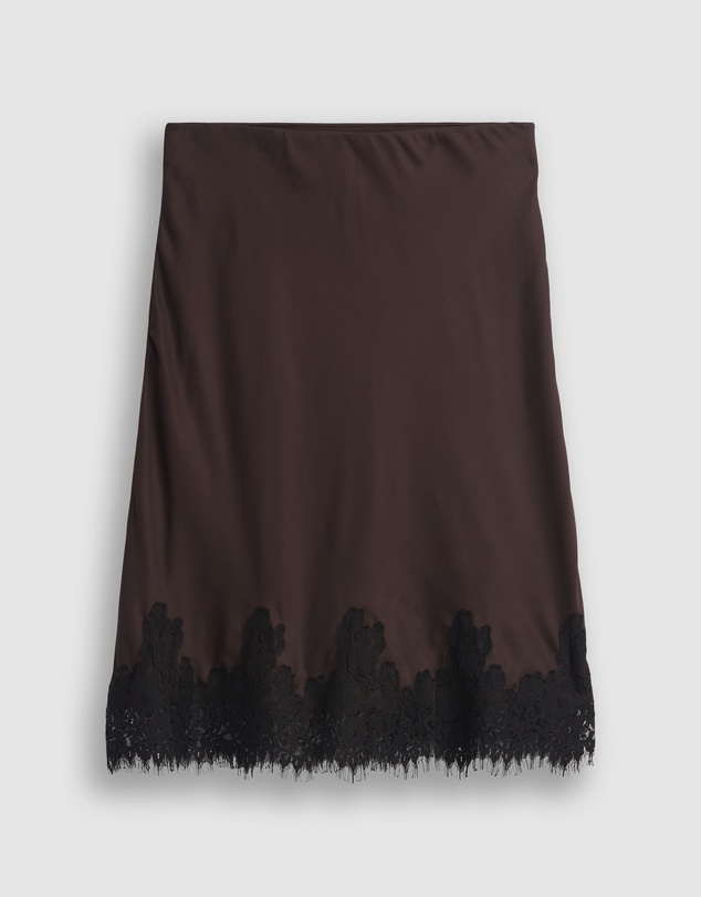 GAP - Maxi Lace Hem Slip Skirt