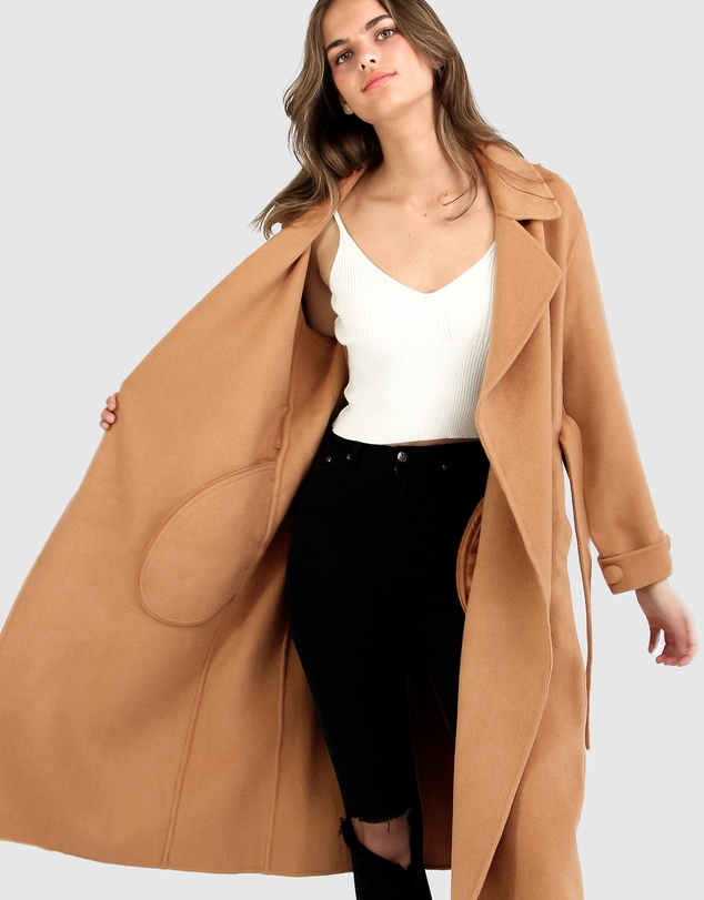 Belle & Bloom - Stay Wild Oversized Wool Coat