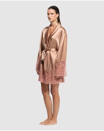 GINIA - Silk Lace Robe