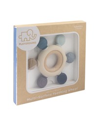 Playground - Multi-Surface Teething Wheel - Steel Blue