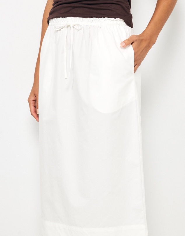 AERE - Bambi Cotton Column Midi Skirt