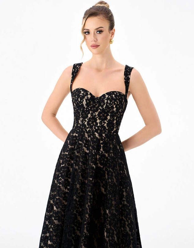 Bariano - Gaia Sweetheart Lace Midaxi