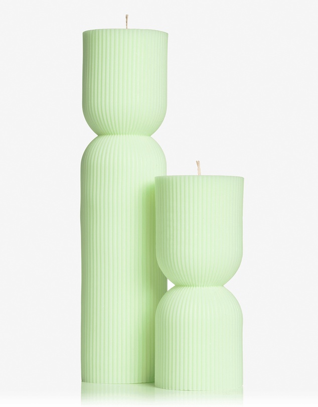 XRJ Celebrations - Spice Midi Candle Pastel Green