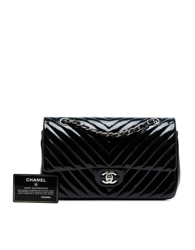 Pre-Loved by Azura Reborn - Pre-Loved Medium Classic Chevron Patent Double Flap