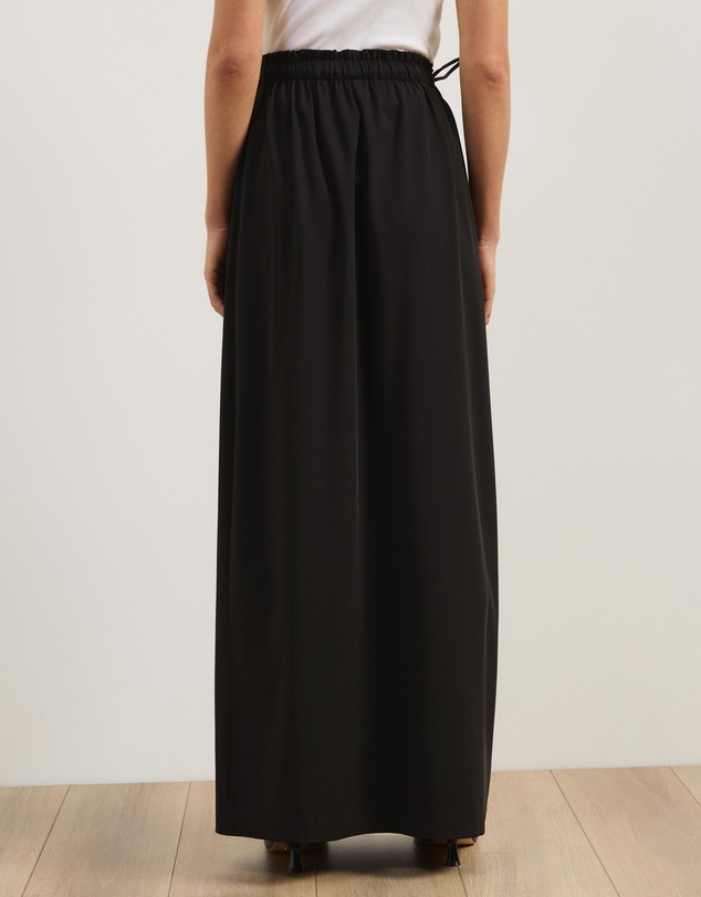 Atmos&Here - Rhea Drapey Maxi Skirt with Tie Detail at Waist