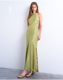 TOPSHOP - Lace Insert Racer Midi Dress