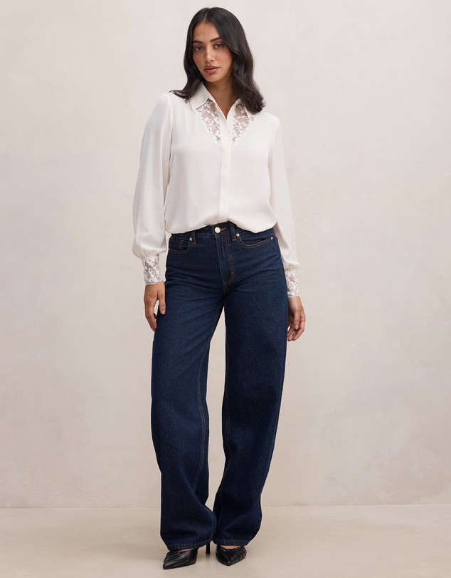 Forever New - Hannah Lace Trim Shirt