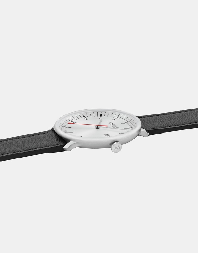 Mondaine - Mondaine Doppio 41mm Vegan Leather Watch
