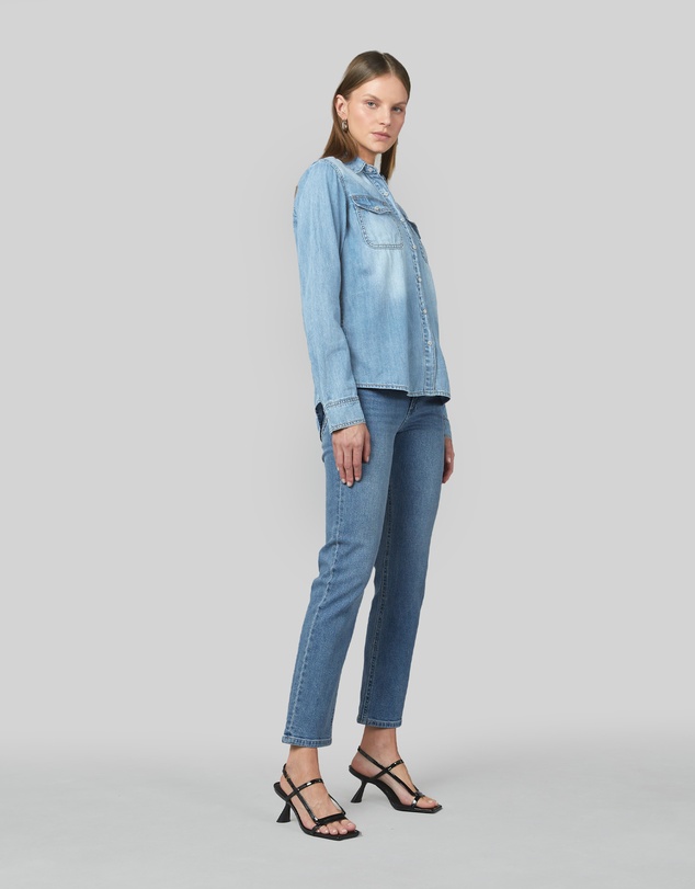 DRICOPER DENIM - Valiant Sunbleach Denim Shirt