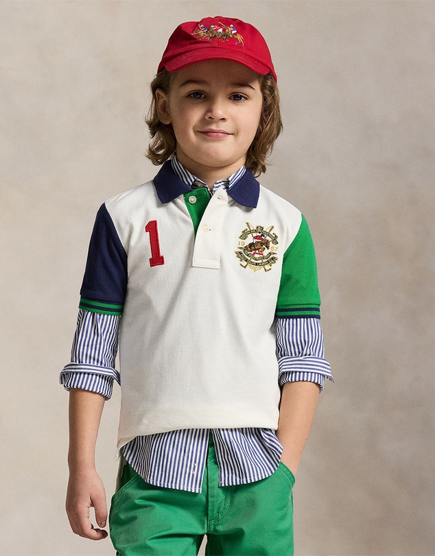 Polo Ralph Lauren - Color-Blocked Mesh Polo Shirt - Kids