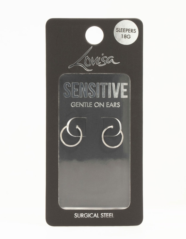 Lovisa - Surgical Steel Medium Sleeper Earrings 10 mm
