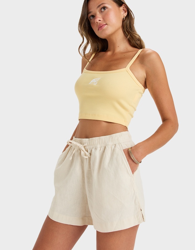 Roxy - Womens Lekeitio Break Mid Elastic Waist Shorts