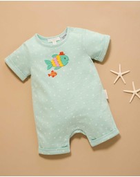 Purebaby - Fancy Fish Growsuit -Kids-Babies