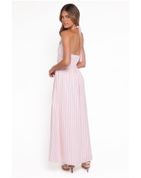 Petal & Pup - Marie Halterneck Maxi Dress - Pink Stripe