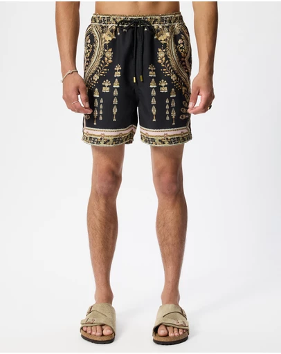 Camilla - Mid Length Boardshort With Elastic Waist