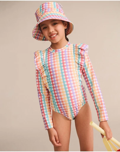 Huxbaby - Rainbow Check Swimhat