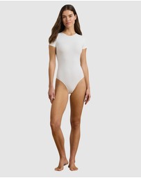 Lauren by Ralph Lauren - Luxe Smoothing Seamless Short Sleeve T-Shirt Bodysuit