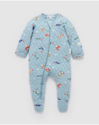 Purebaby - Quilted Growsuit -Kids-Babies