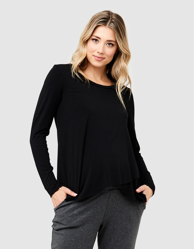 Ripe Maternity - Raw Edge Nursing Top