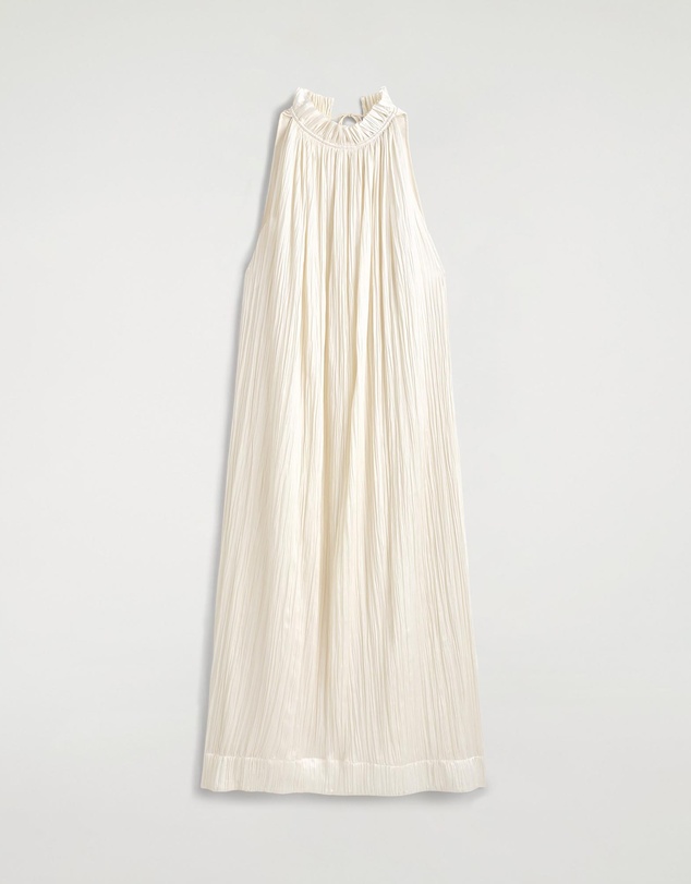 COS - Crinkled-Satin Midi Dress