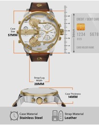 Diesel - Mr. Daddy 2.0 Brown Chronograph Watch