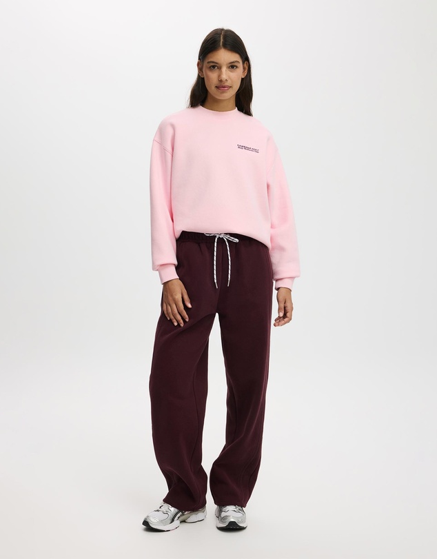 Cotton On Body Active - Plush Graphic Crew Sweatshirt