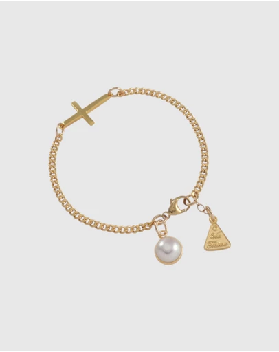Von Treskow - Pearl & Cross Bracelet