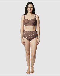 UNE PIECE - Textured Original Bustier Balconette Bralette Bikini Top