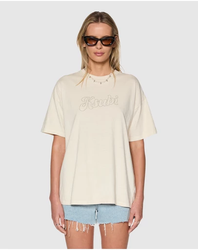 Ksubi - Sketch Oh G Tee Slice Ecru