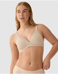 Naturana - Wednesday Jacquard Wireless T-Shirt Bra with Padded Straps