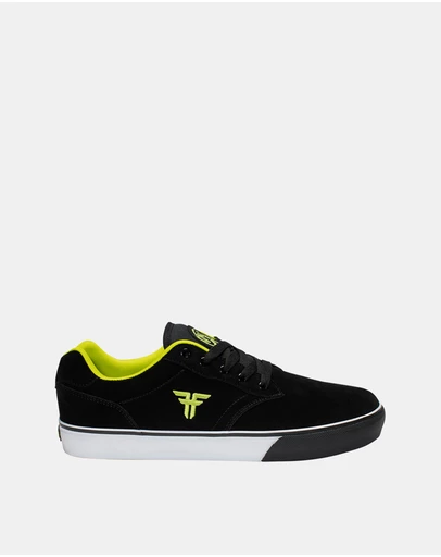 Fallen Footwear - Fallen Footwear Impact Foam The Goat Suede Men Shoes Black/Lime