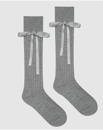 High Heel Jungle - Prima Cotton With Satin Ribbon Socks