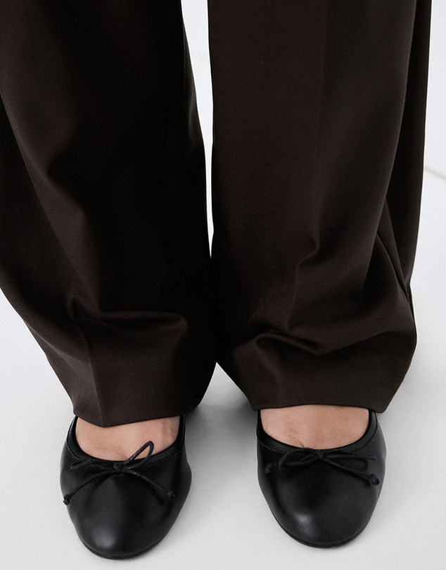 M.N.G - Leather Ballet Flats