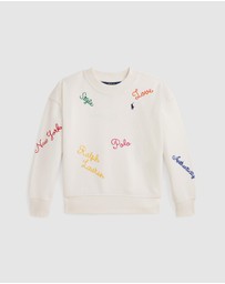 Polo Ralph Lauren - Embroidered Fleece Sweatshirt - ICONIC EXCLUSIVE - Kids