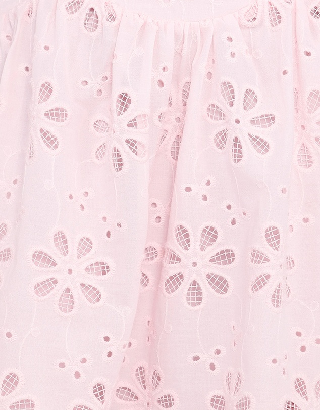 Petal & Pup - Lynne Mini Dress - Pink Broderie