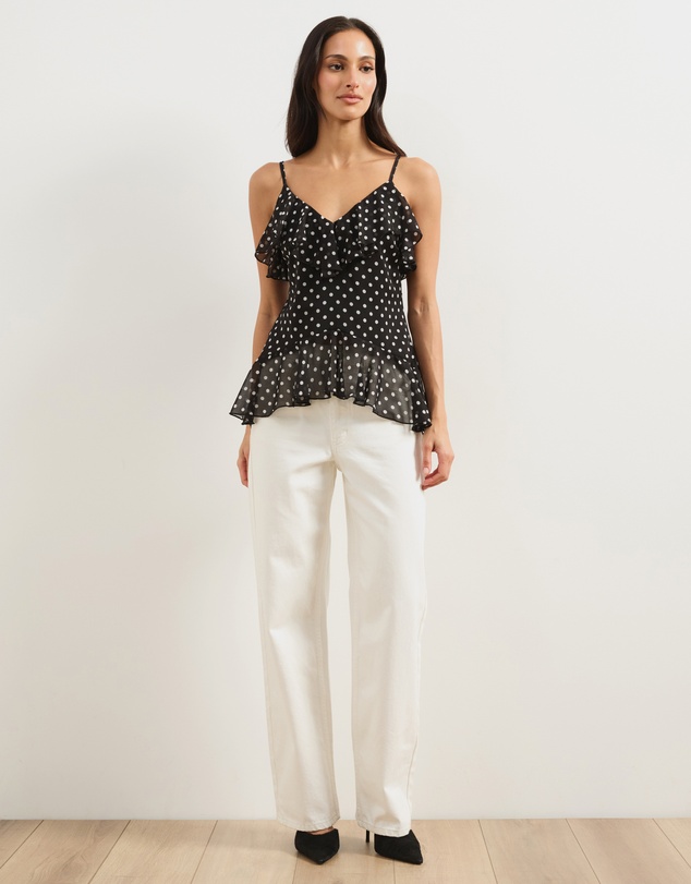 Atmos&Here - Coco Printed Ruffle Camisole