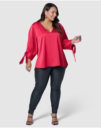 Pink Dusk by Curve Project - Charmed Blouse